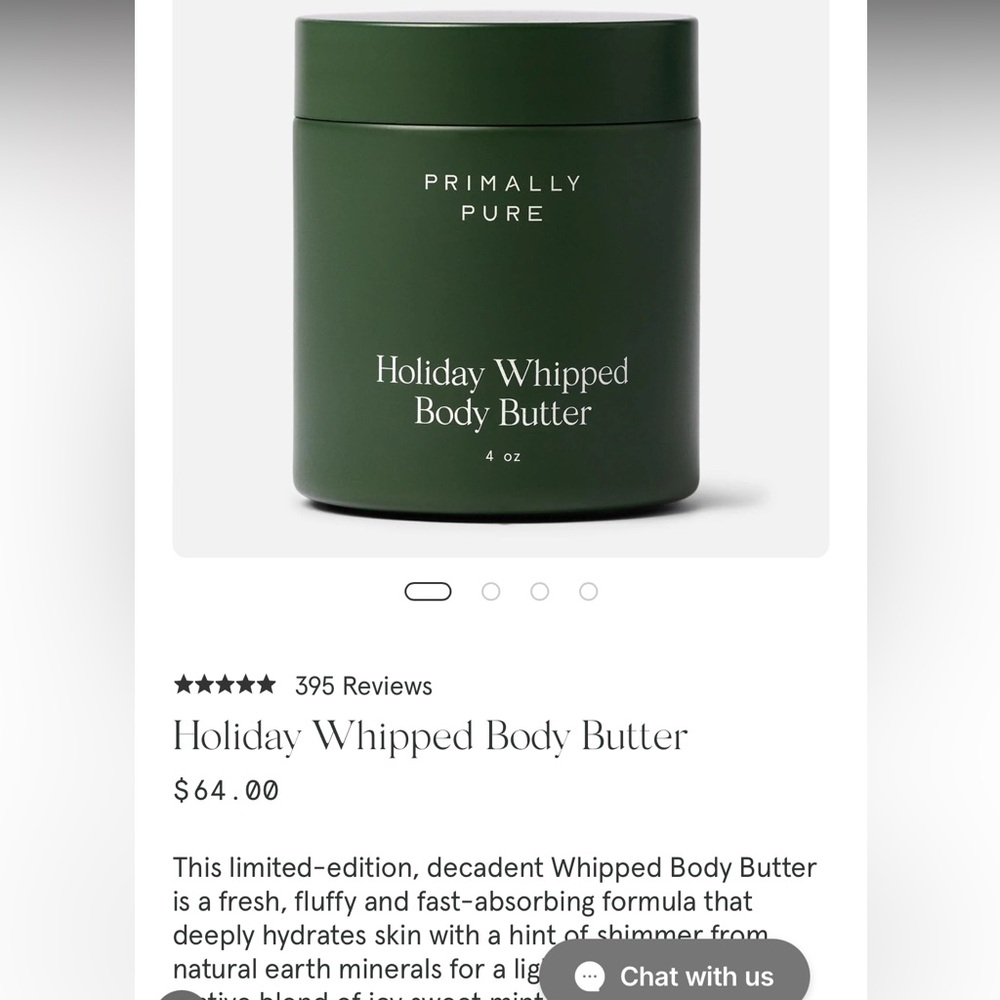 Primally Pure Holiday Body Butter